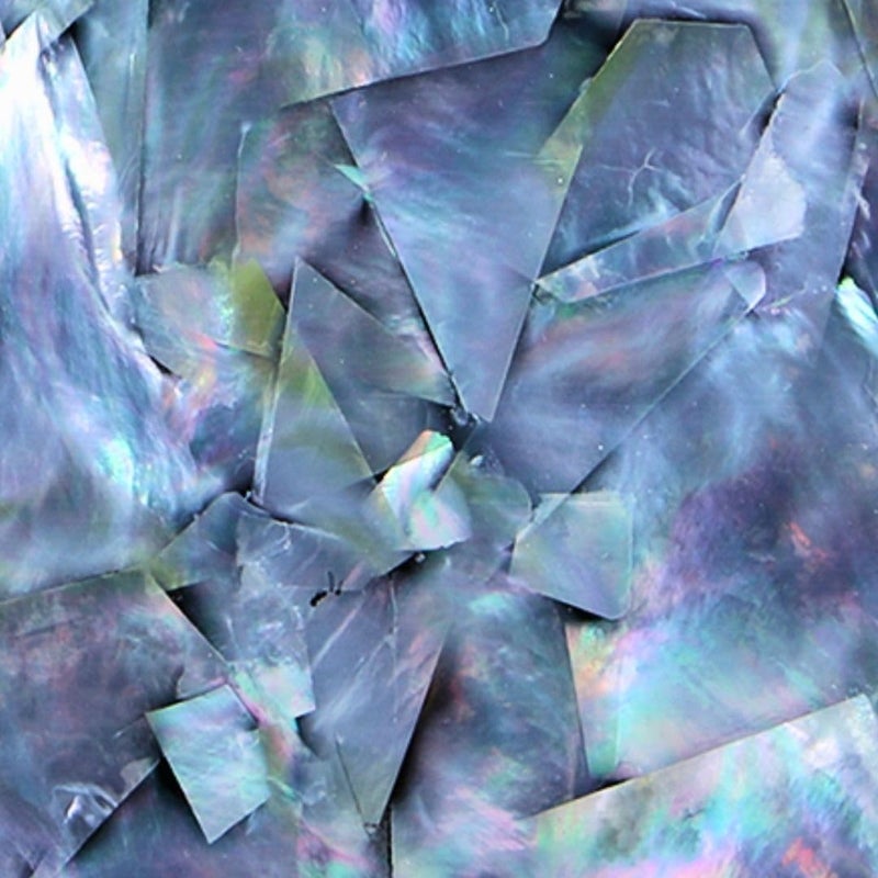 Ocean Shell Studios. Mother of Pearl Shell Inlay Veneer for DIY or Professional Inlay Embellishments - Sustainable New Zealand Aqua Marine- with 3M Double Sided Tape Backing - 9.45"X2.75" - Image 1